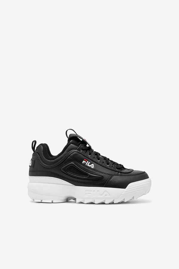 Zapatillas Fila Niños Negras / Blancas / Rojas - Little Disruptor 2 - España 524316ERD